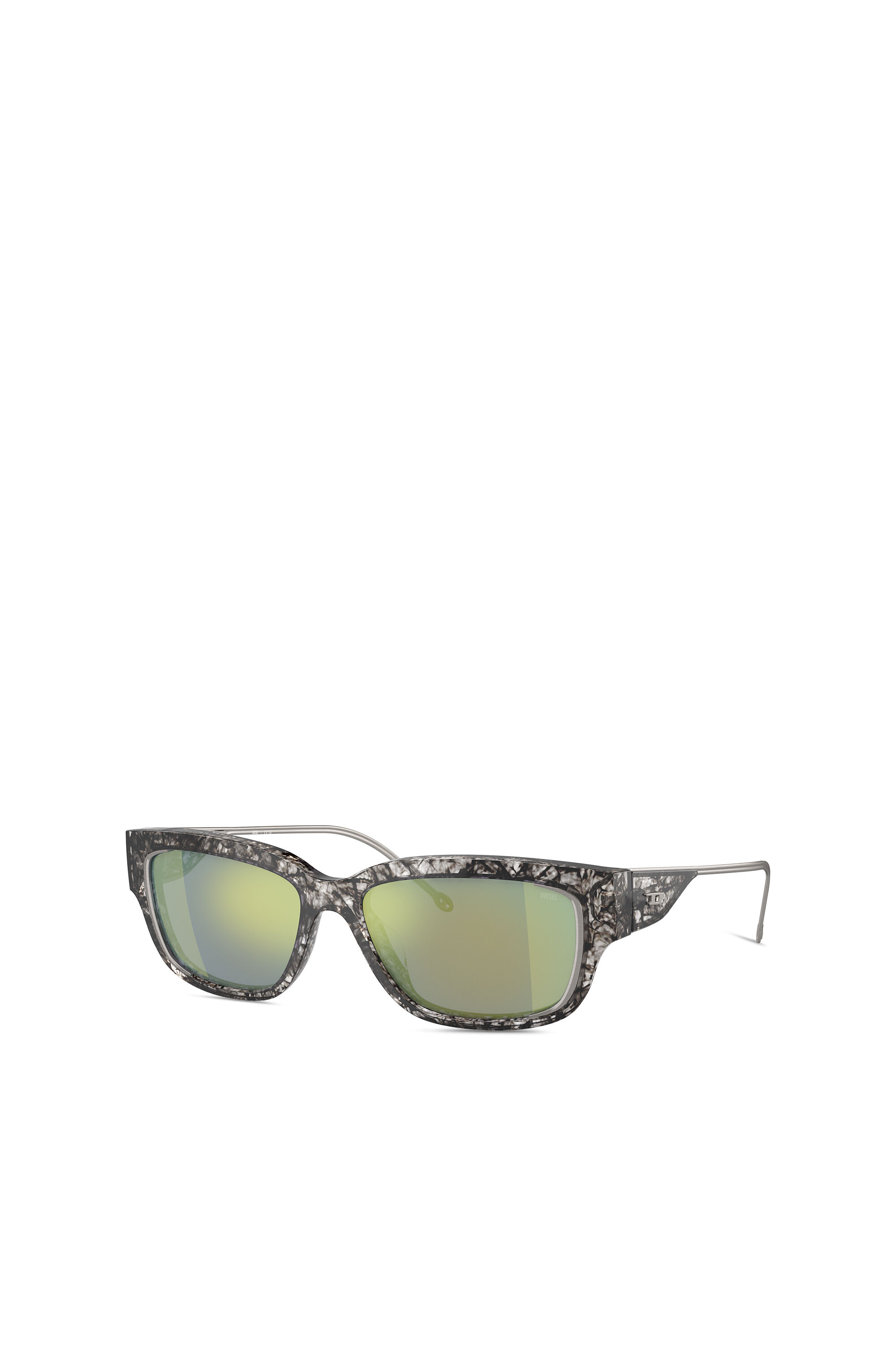 Diesel - 0DL2002 SIZE 56, Unisex Rechteckiges Modell Brille in Smoke Havana/Peacock - 5