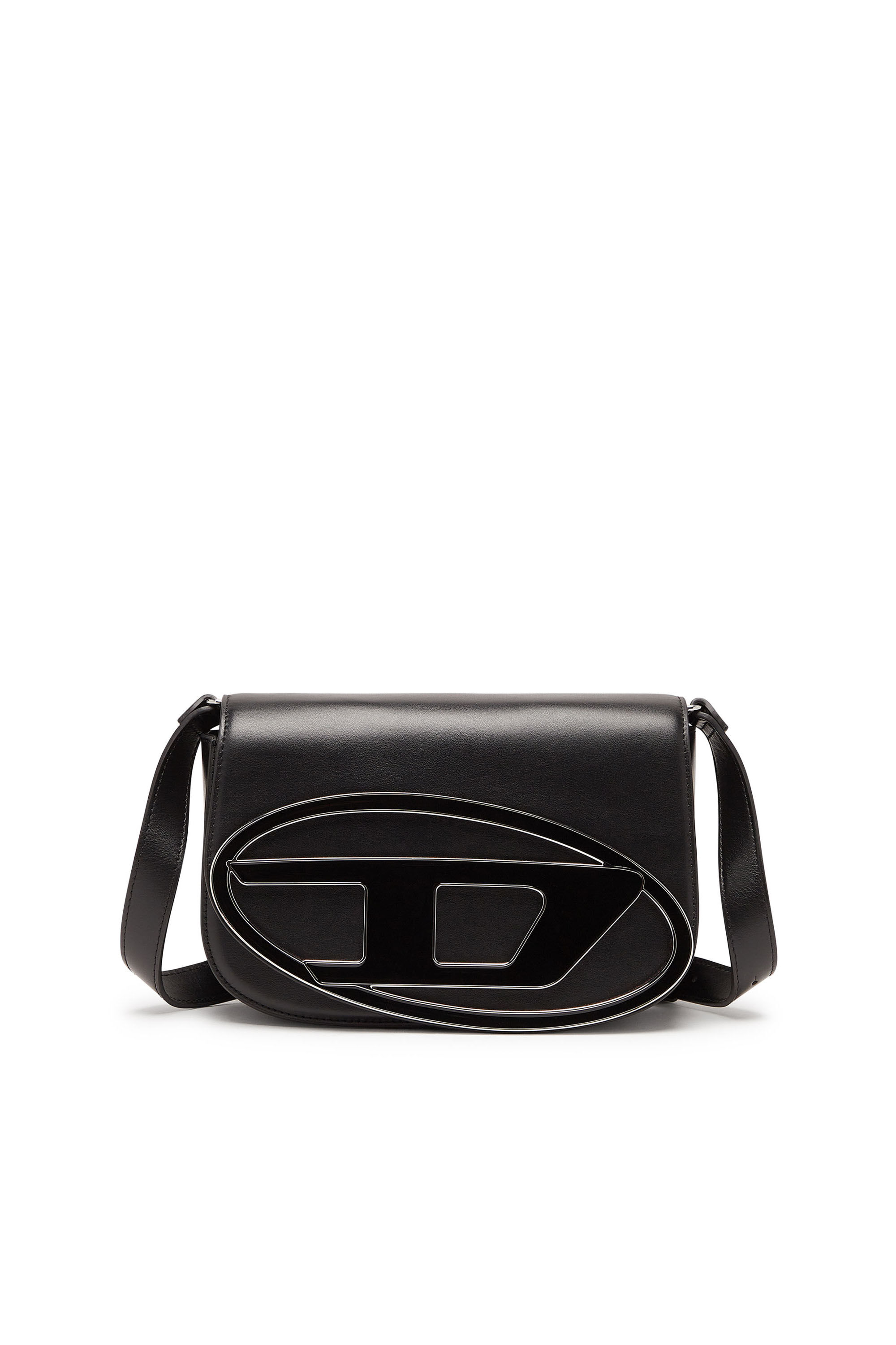 Diesel - 1DR M, Damen 1DR M-Ikonische Schultertasche aus Leder in Medium in Schwarz - 1