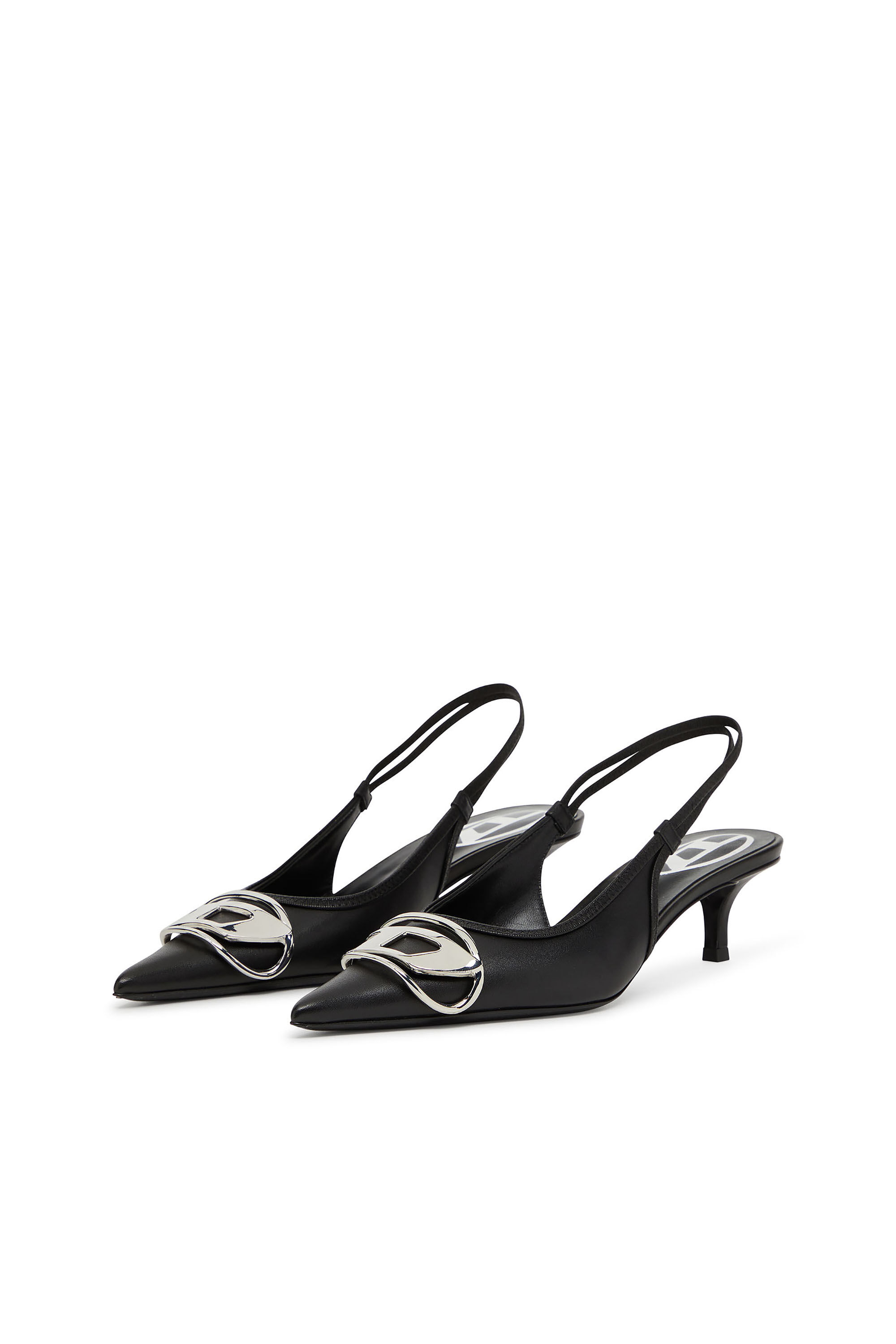 Diesel - D-VENUS SB 40, Damen D-Venus-Slingback-Pumps aus Nappa-Leder in Schwarz - 7