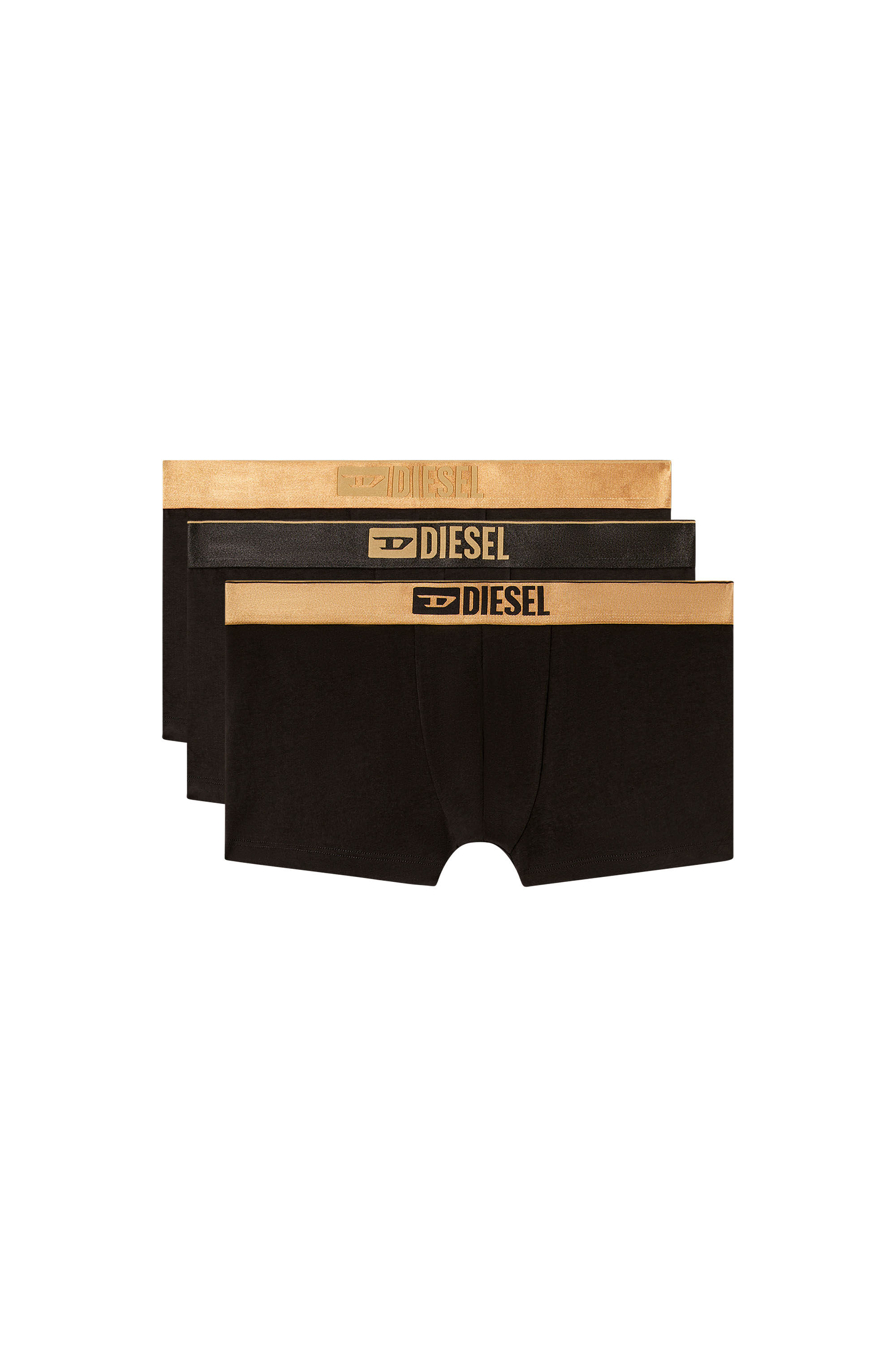 Diesel - DAMIEN-GFT-3PACK, Herren Metallic-Retropants im Dreierpack in Schwarz/Gold - 2