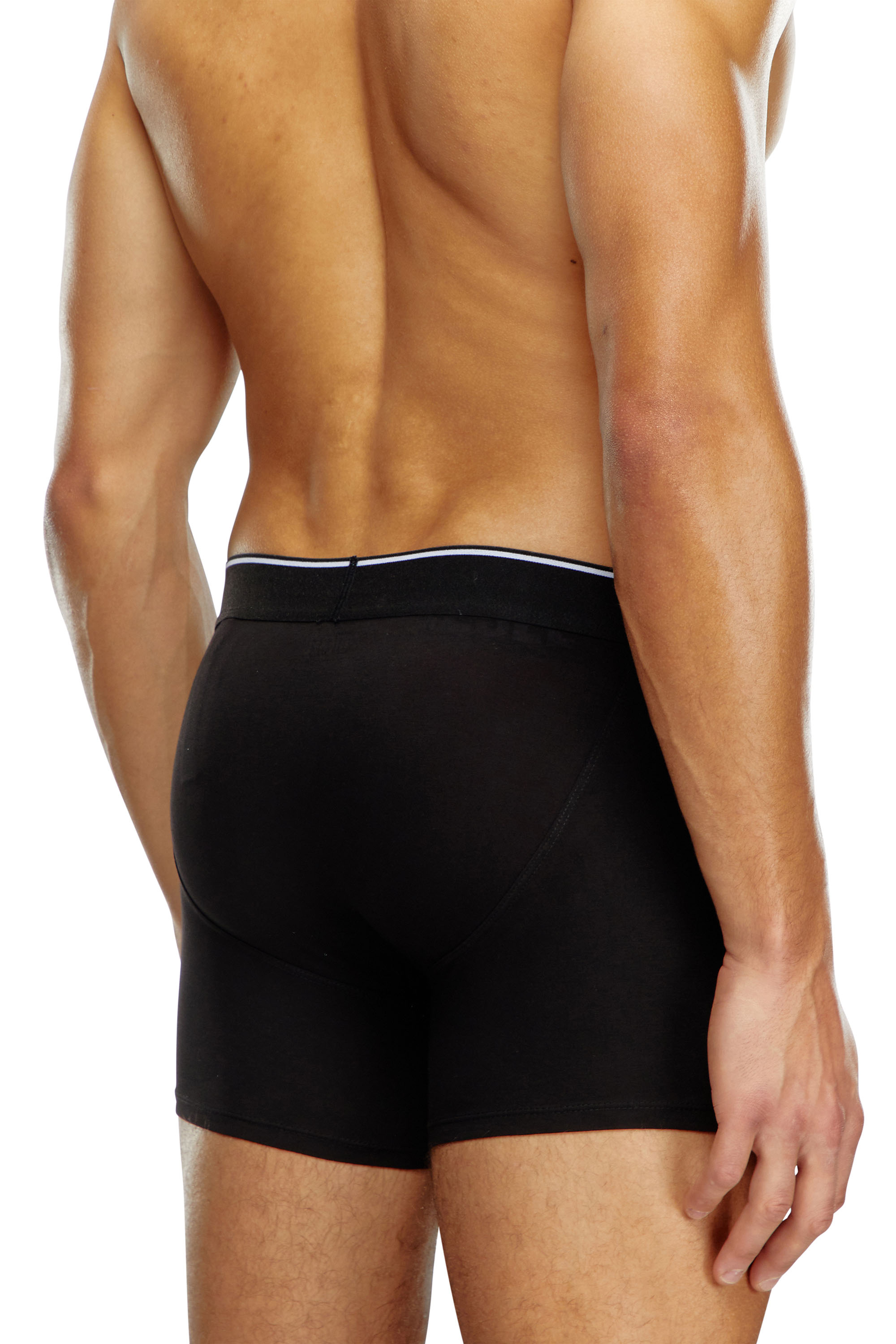 Diesel - UMBX-SEBASTIANTHREEPAC, Herren Einfarbige, lange Retropants im Dreierpack in Schwarz/Grau - 4