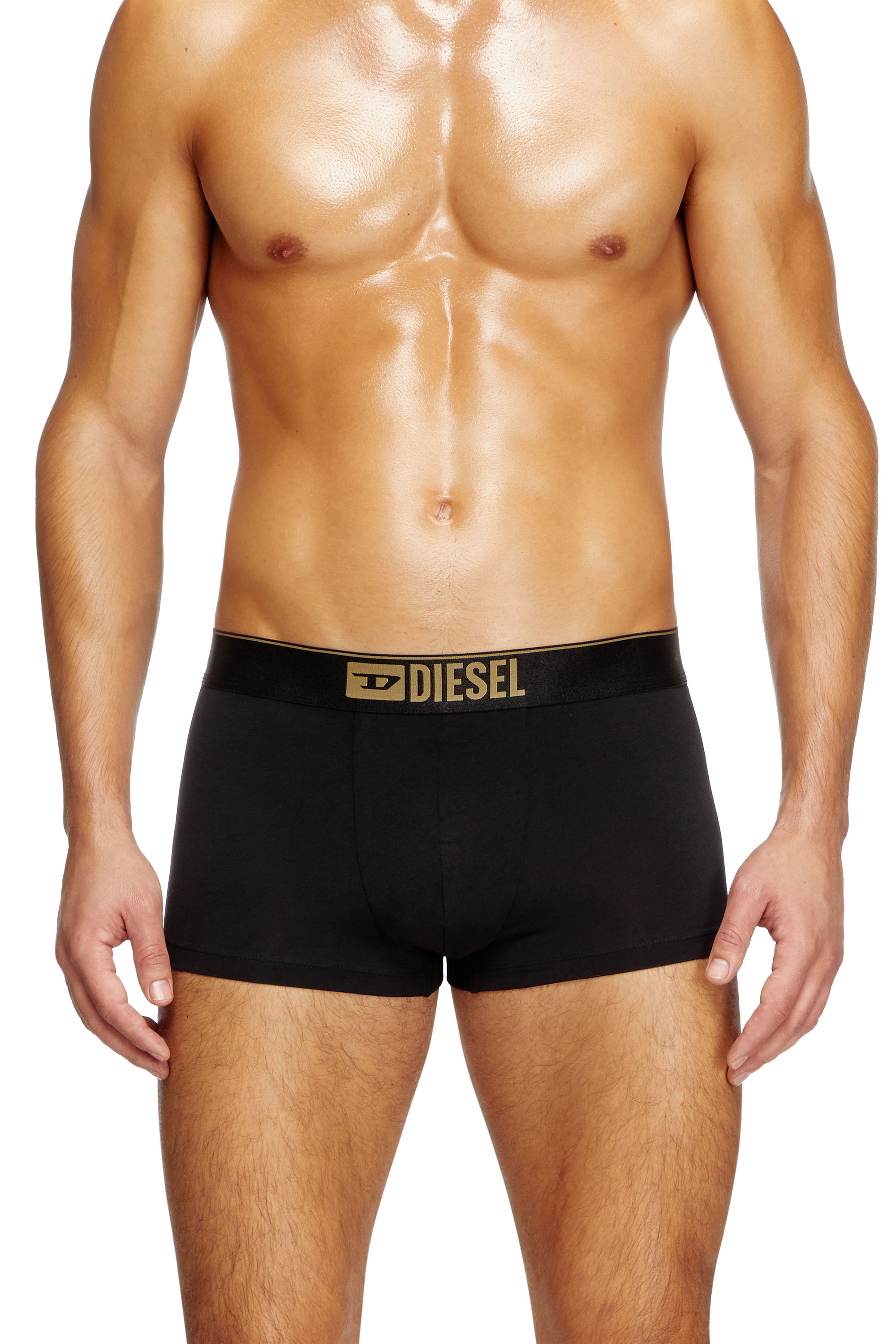 Diesel - DAMIEN-GFT-3PACK, Herren Metallic-Retropants im Dreierpack in Schwarz/Gold - 3