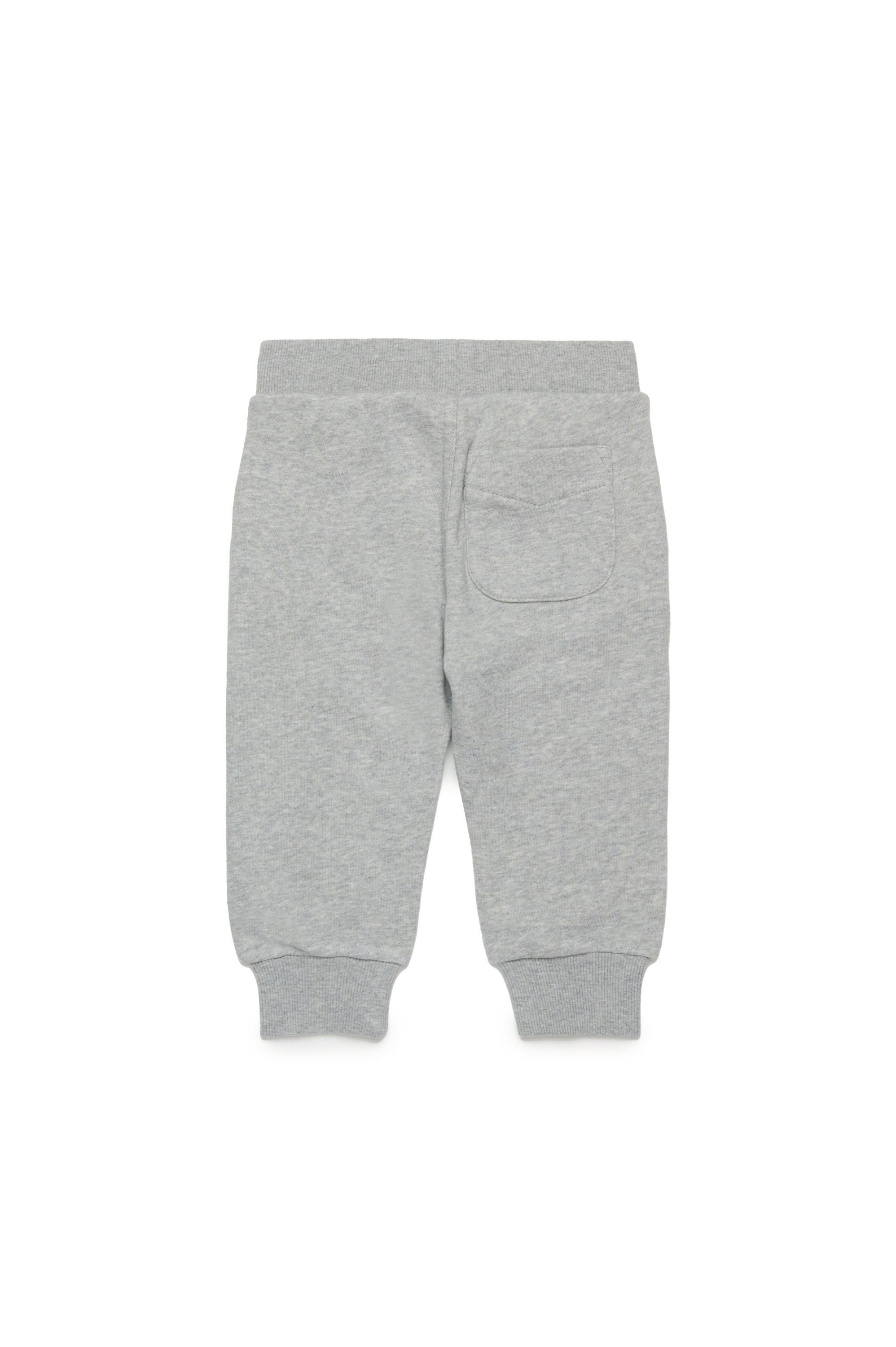 Diesel - PGIBBIB, Herren Sweathose mit ausgefranstem Logo aus Denim in Grau - 2