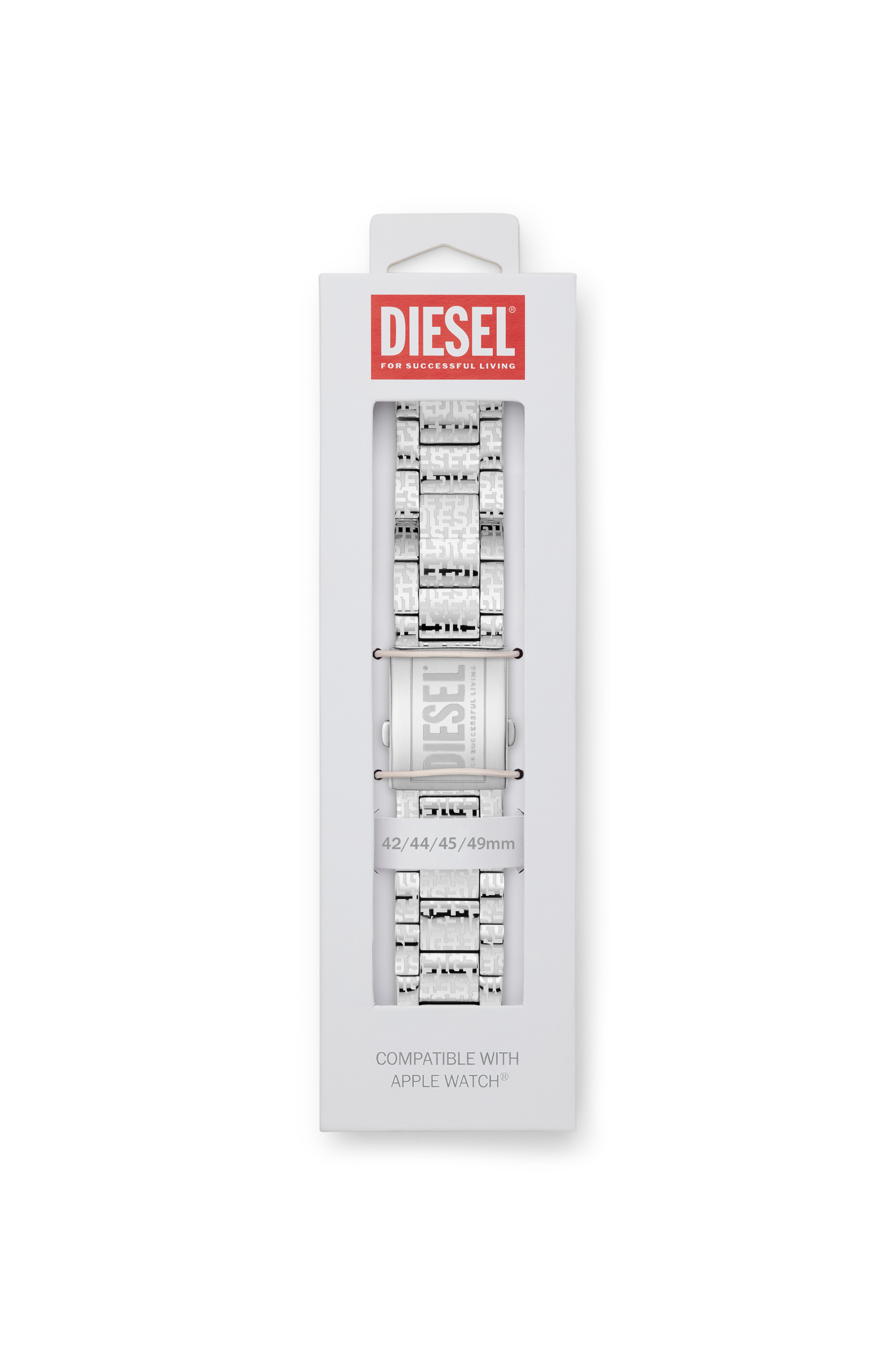 Diesel - DSS0017, Unisex Edelstahlband mit Apple Watch®, 42-mm, 44-mm, 45-mm in Silber - 2