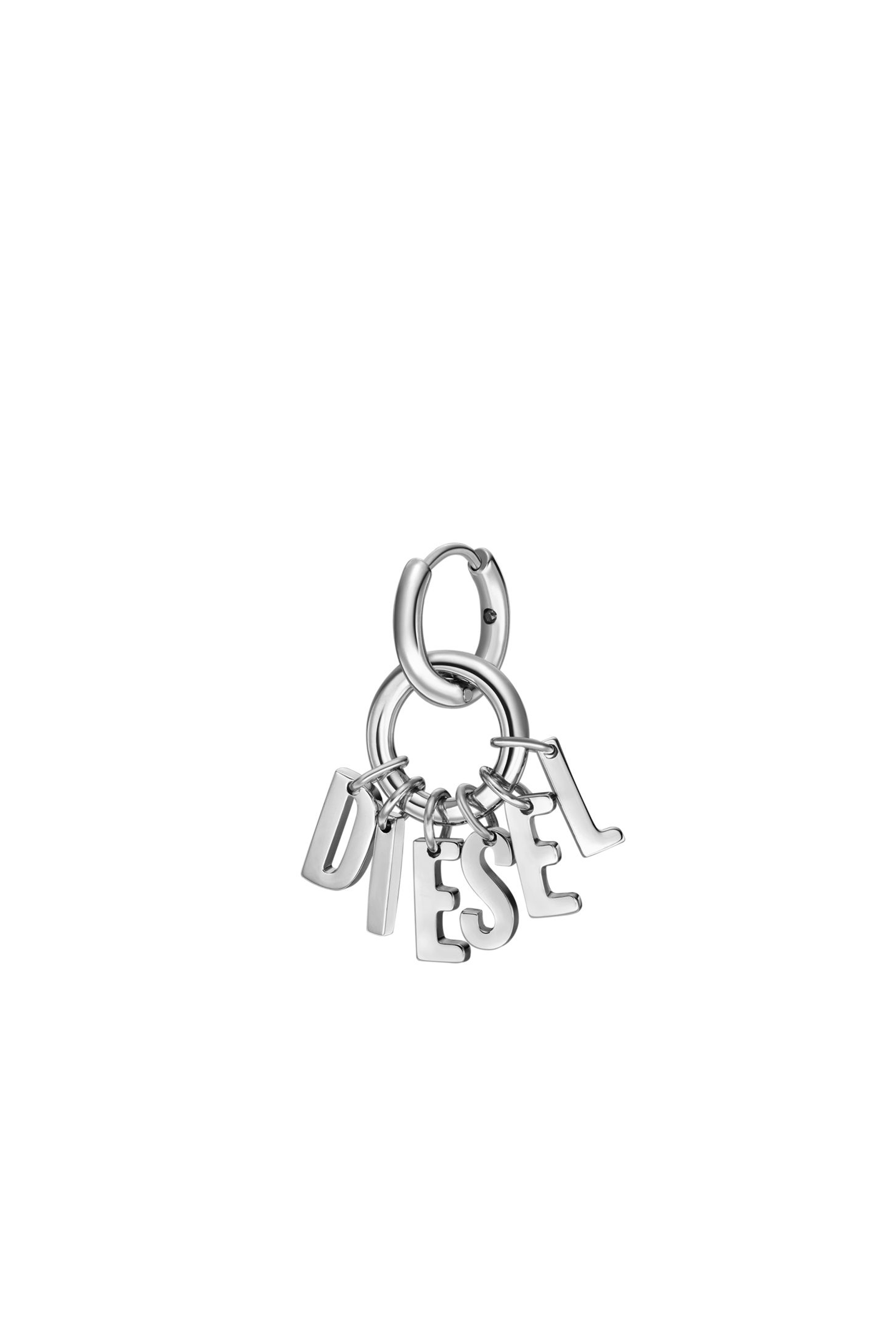 Diesel - DX1492, Unisex Kreole aus Edelstahl in Silber - 1