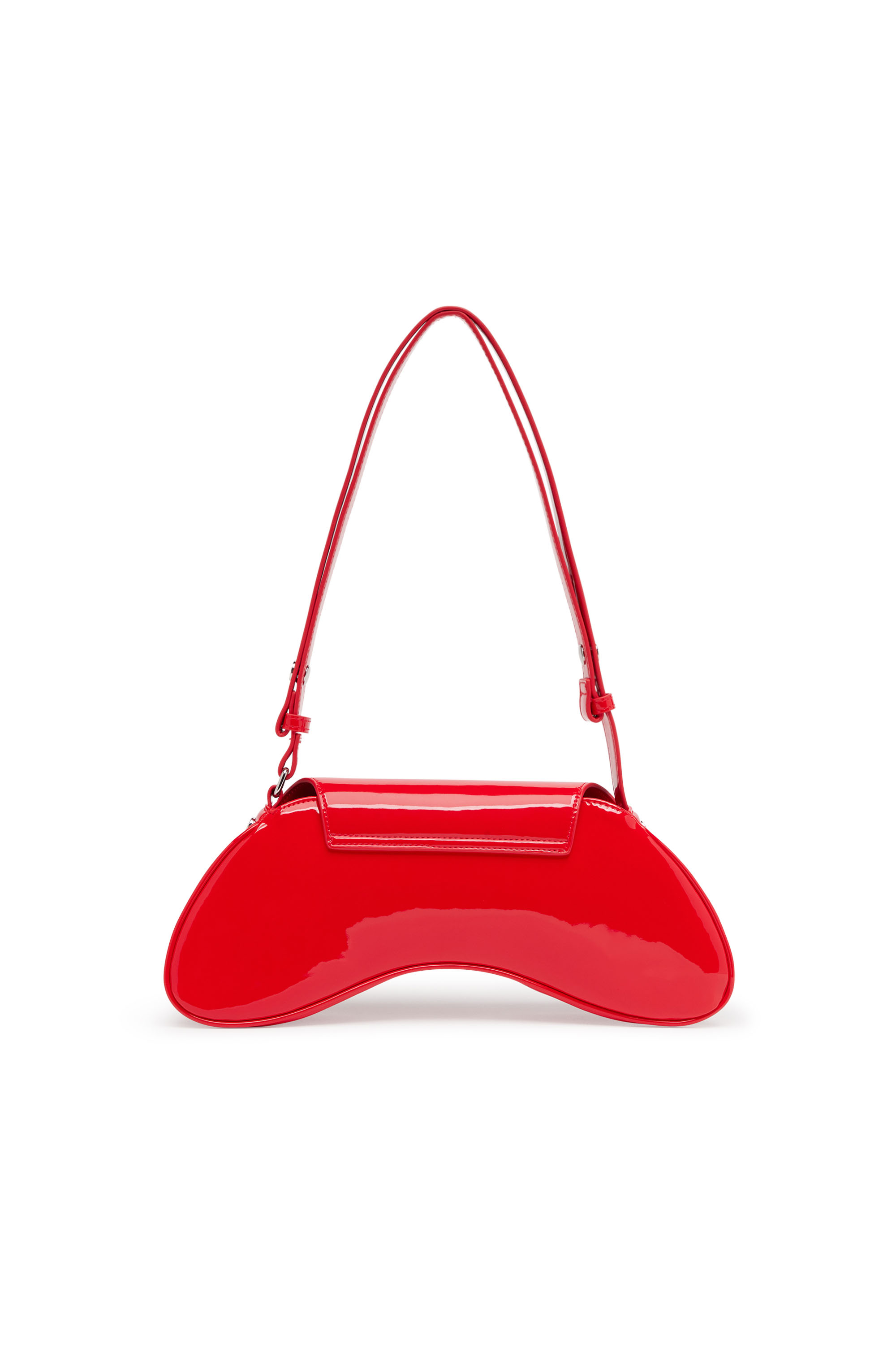 Diesel - PLAY CROSSBODY, Damen Play-Glänzende Crossbody-Tasche in Rot - 3