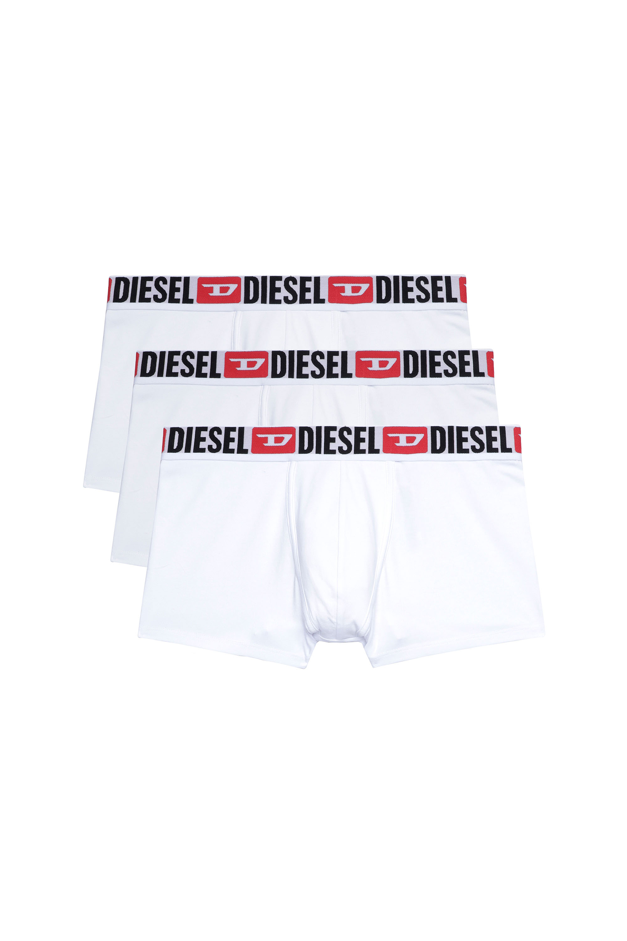 Diesel - UMBX-DAMIENTHREEPACK, Herren Retropants im Dreierpack mit umlaufendem Logo am Bund in Weiß - 1