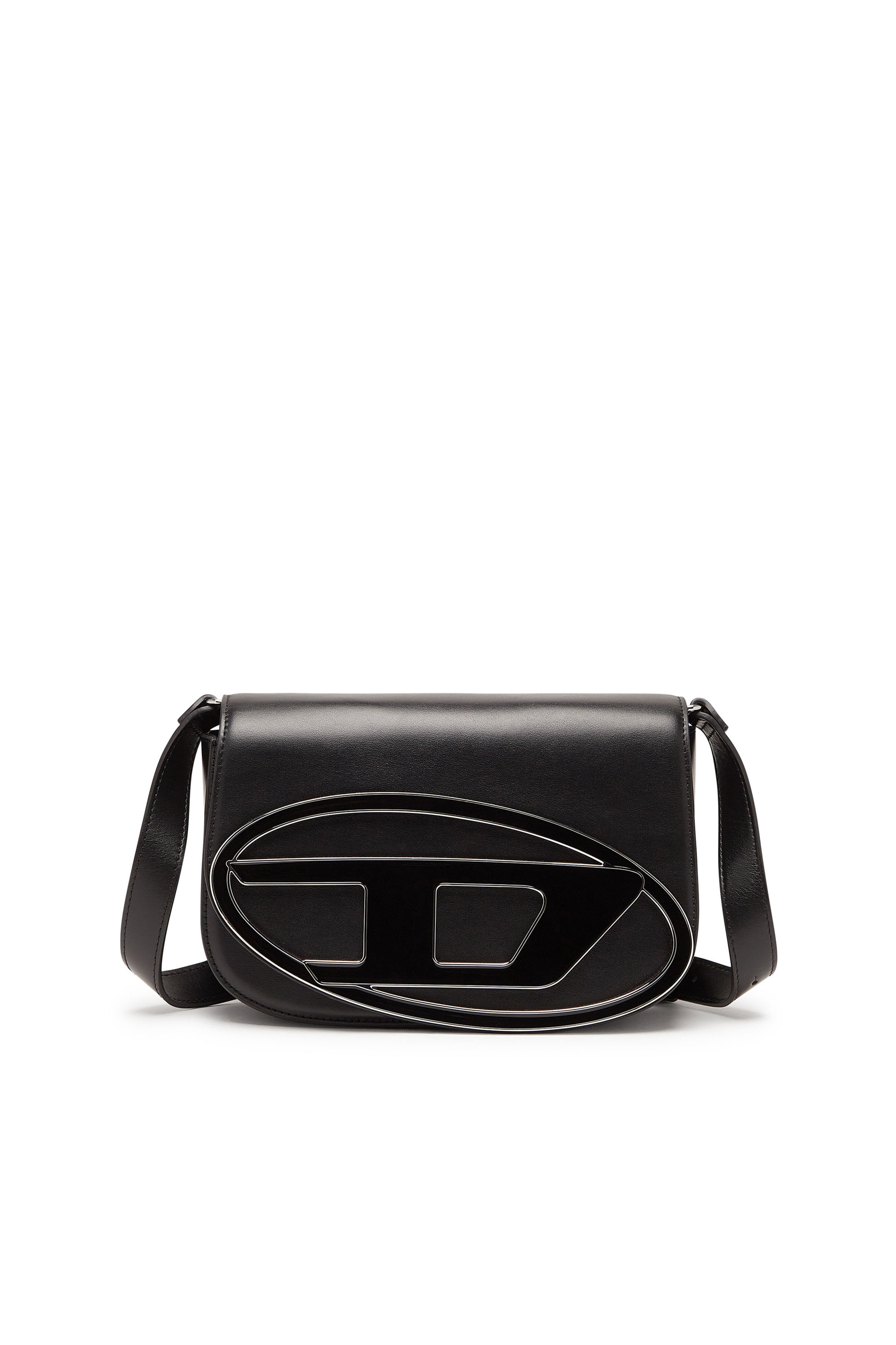 Diesel - 1DR M, Damen 1DR M-Ikonische Schultertasche aus Leder in Medium in Schwarz - 1