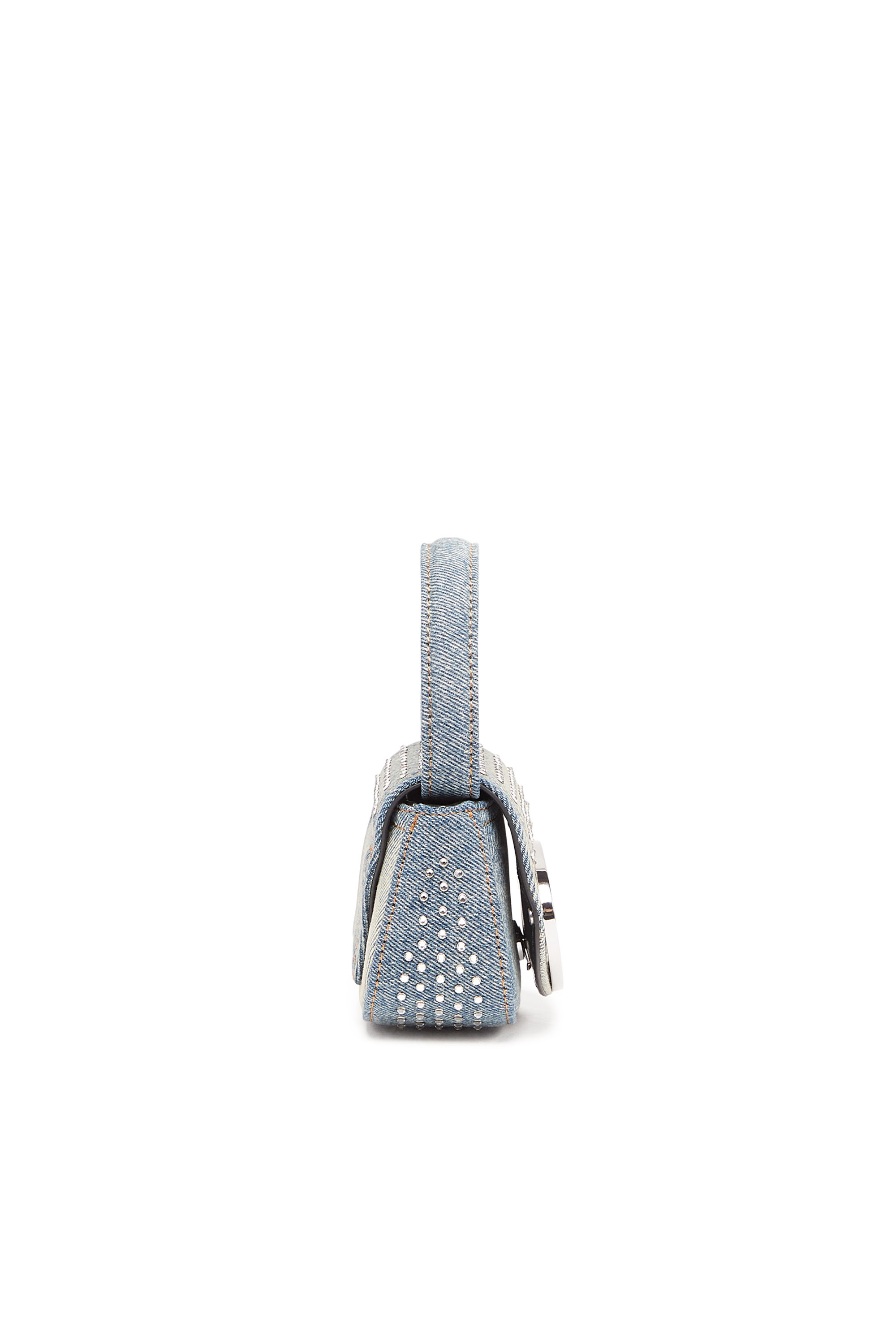 Diesel - 1DR XS, Damen 1DR XS - Ikonische Mini-Tasche aus Denim mit Strass in Hellblau - 3