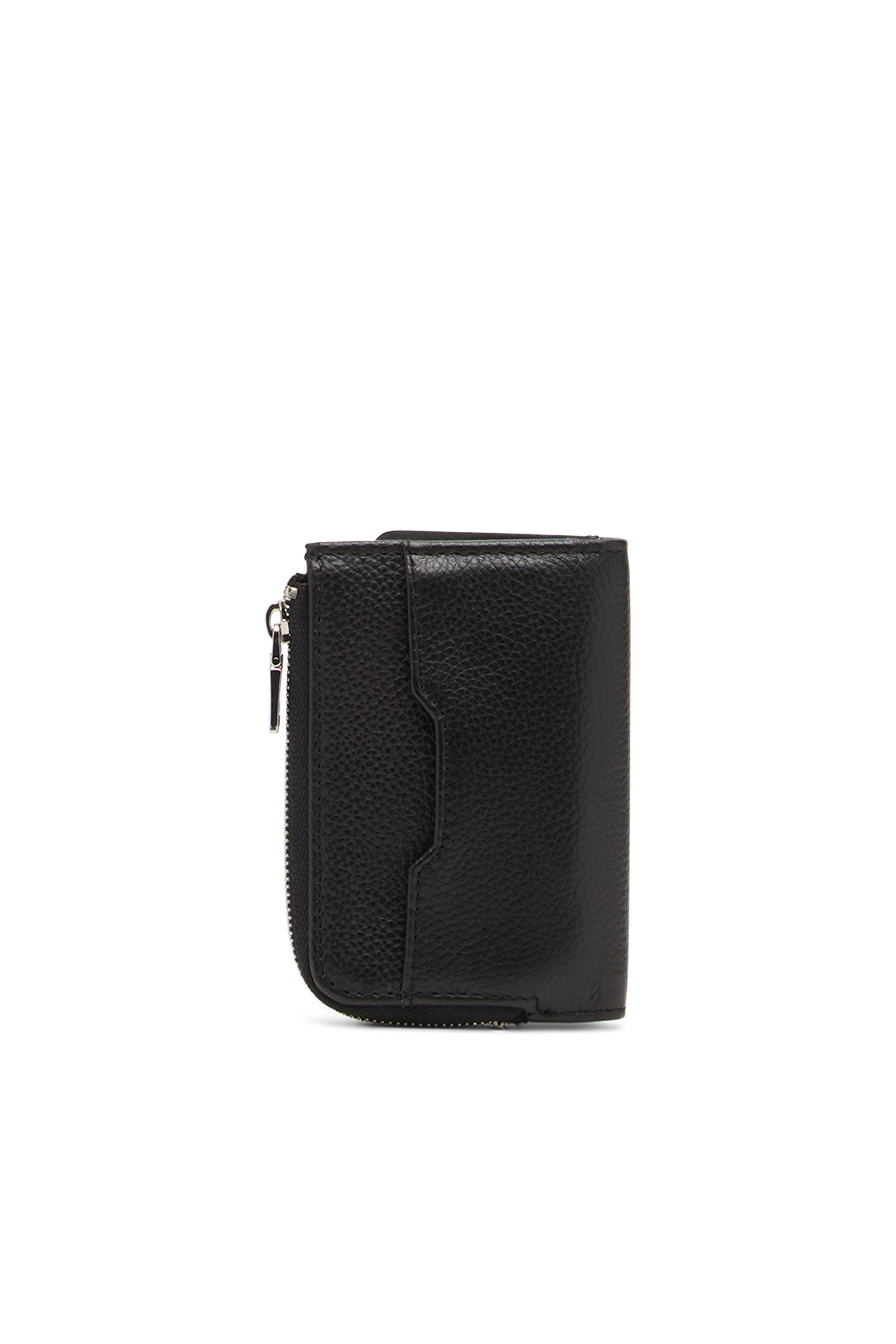 Diesel - L-ZIP KEY, Herren Schlüsseletui aus genarbtem Leder in Schwarz - 2
