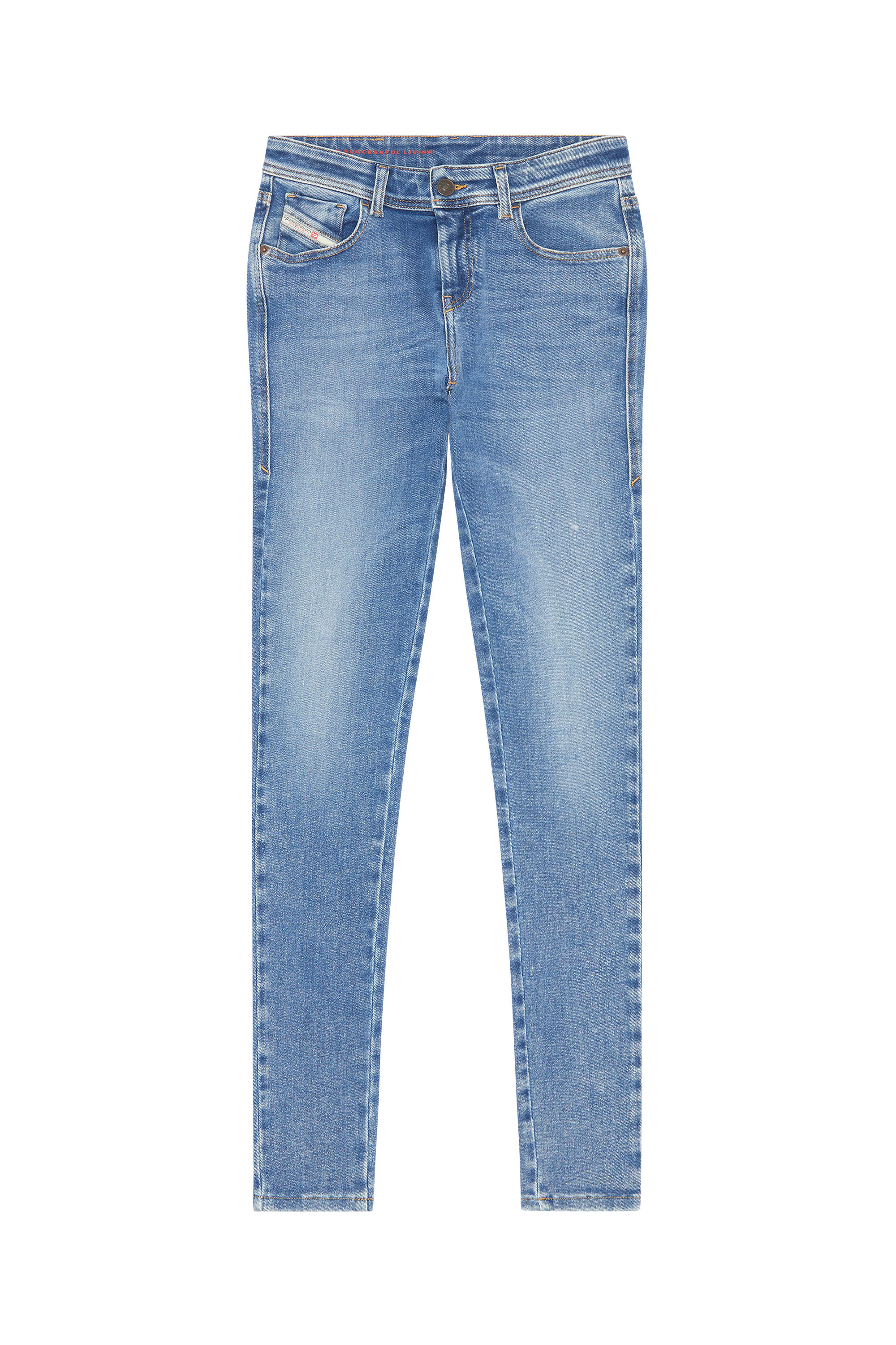Diesel - Damen Skinny Jeans 2017 Slandy 09D62, Mittelblau - 3