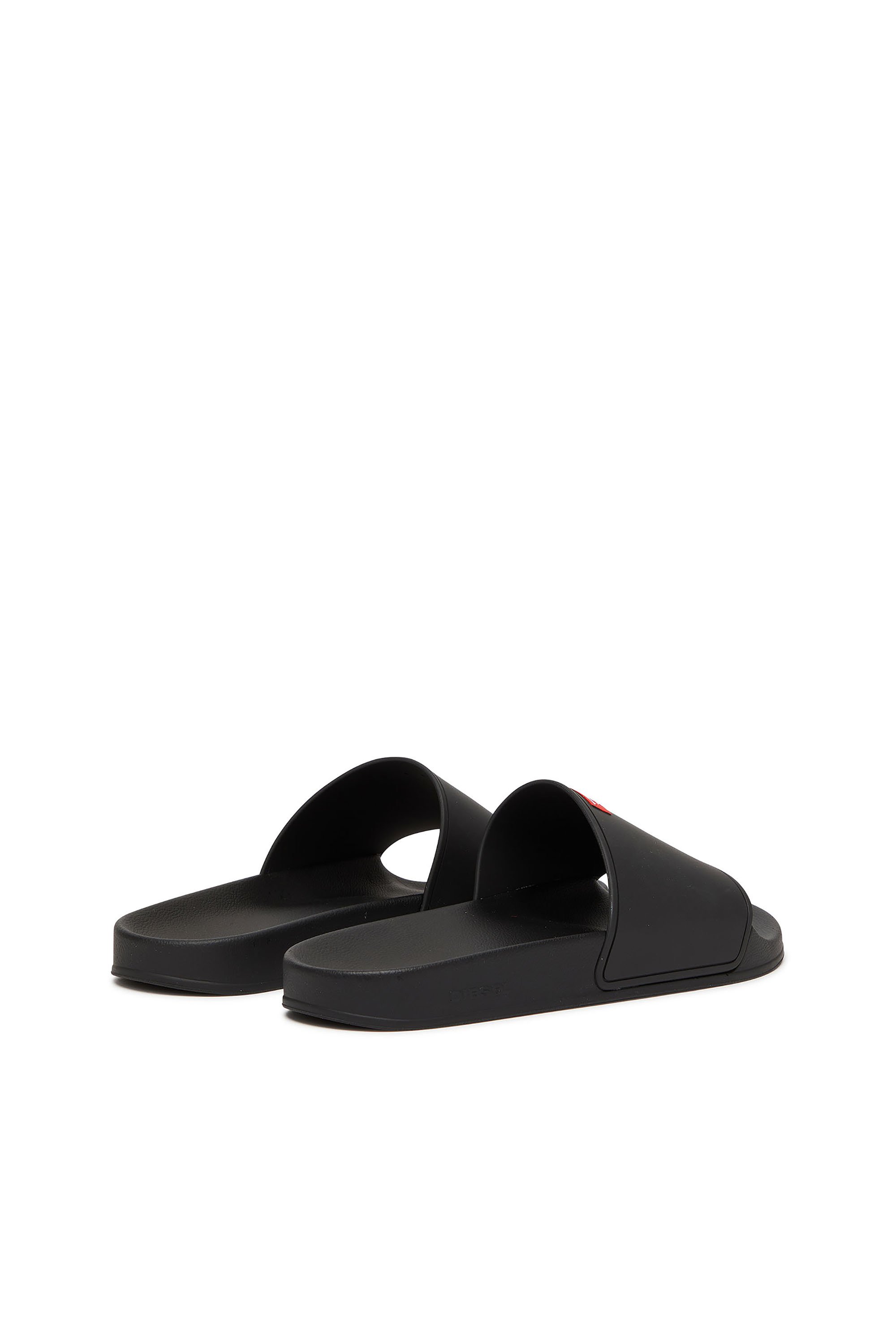 Diesel - SA-SWIM, Herren Pool-Slides aus Gummi mit D-Logo in Schwarz - 3