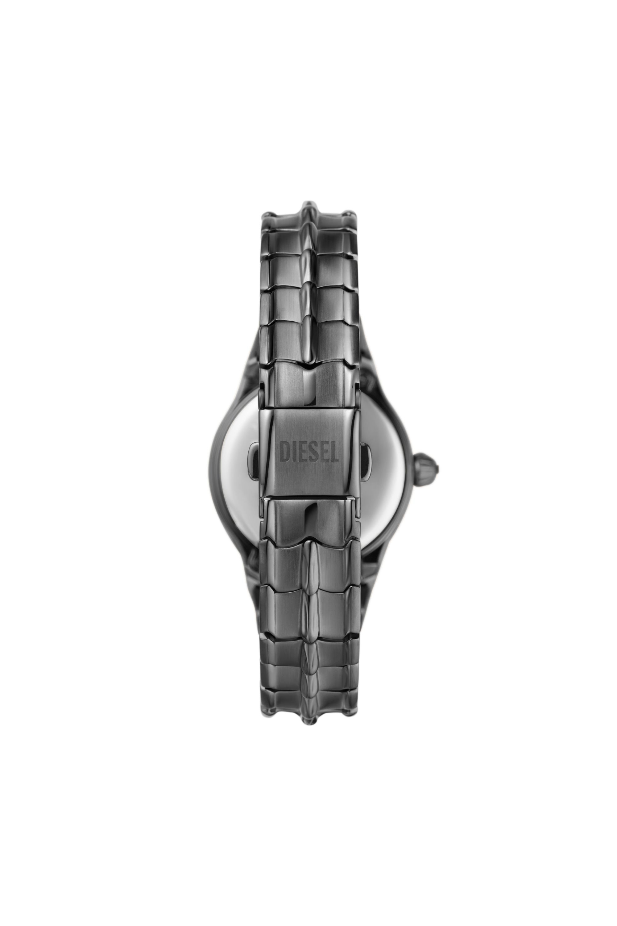 Diesel - DZ5603, Damen Vert Armbanduhr aus metallgrauem Edelstahl mit drei Zeigern in Dunkelgrau - 2