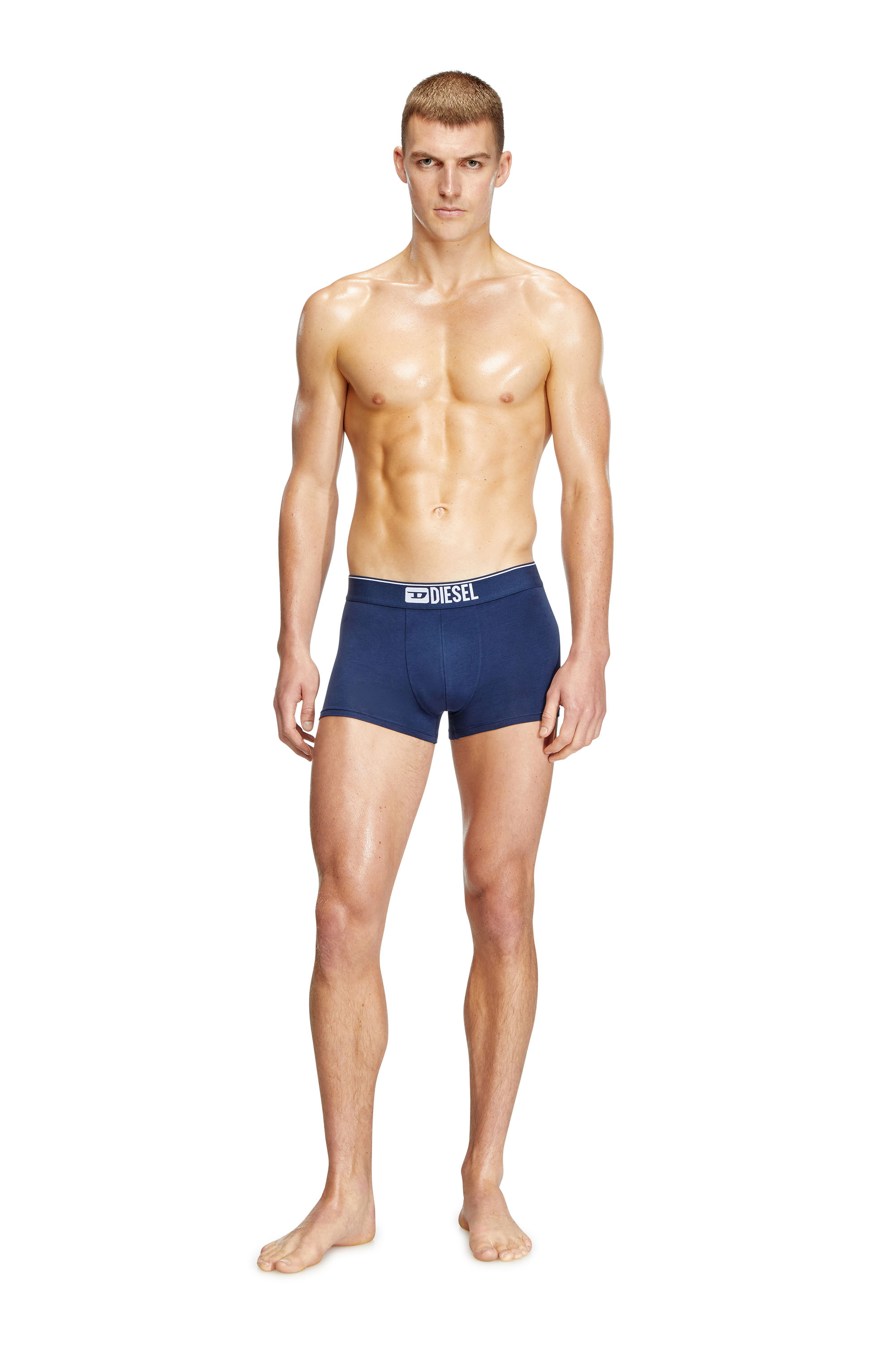 Diesel - UMBX-DAMIENTHREEPACK, Herren Einfarbige Retropants im Dreierpack in Weiss/Blau - 2