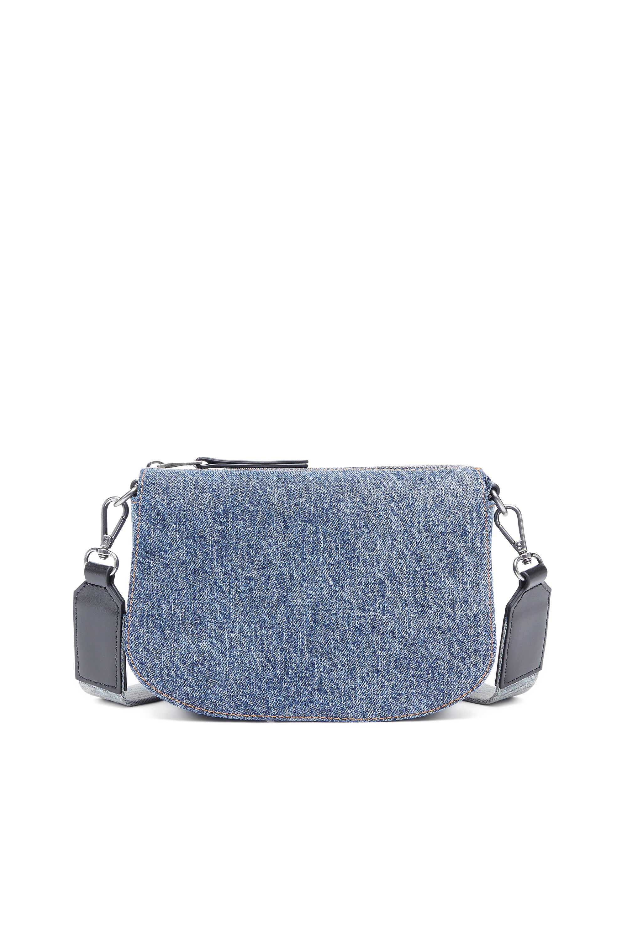 Diesel - 1DR CAMERA BAG, Unisex Camera Bag aus solarisiertem Denim in Blau - 2
