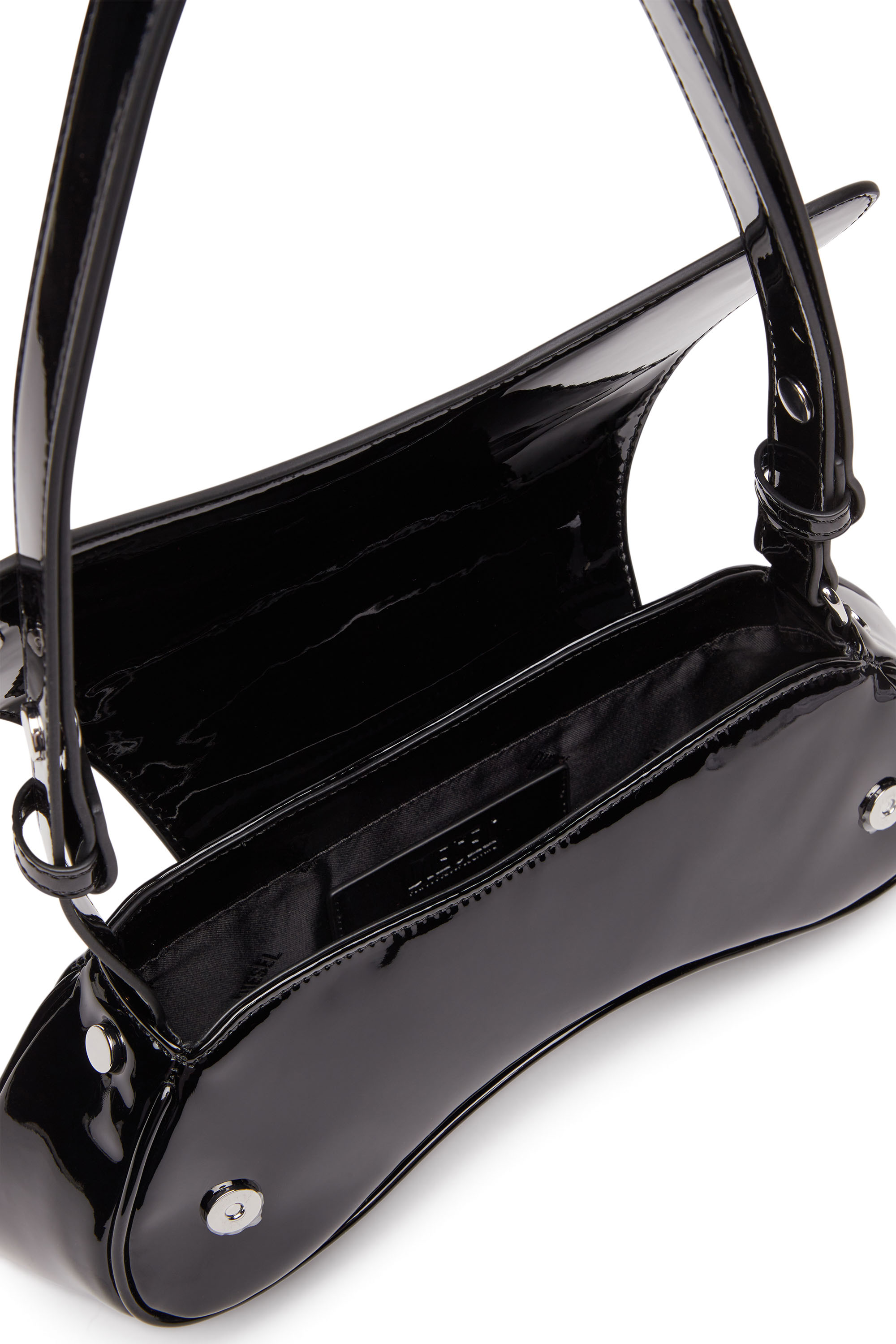 Diesel - PLAY CROSSBODY, Damen Play-Glänzende Crossbody-Tasche in Schwarz - 4